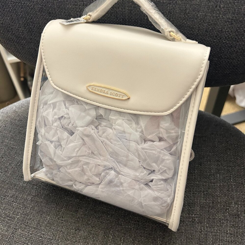 Kendra Scott Backpack - Clear/Cream NWT